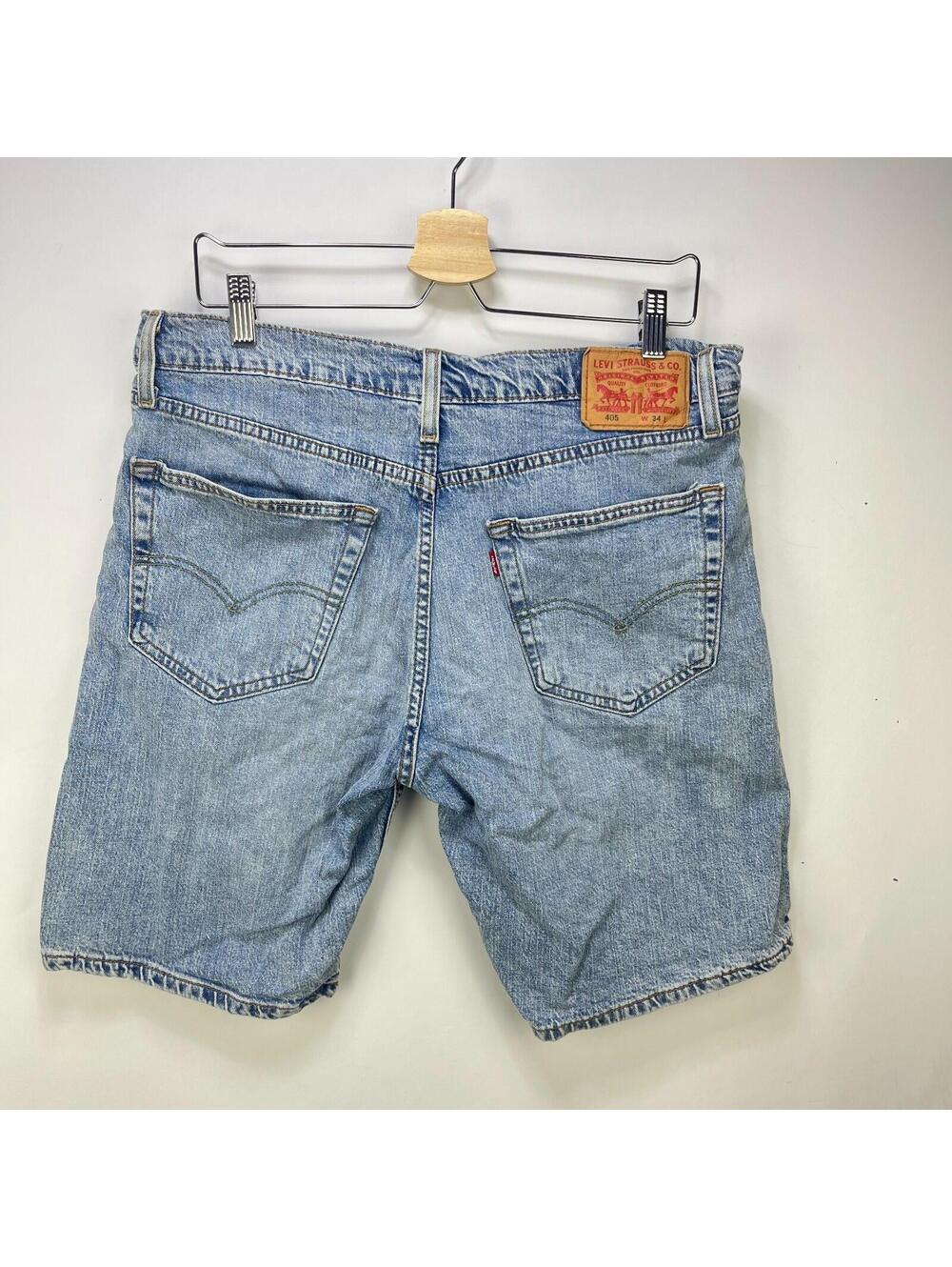 Vintage Levi's 405 Light Wash Denim Jean Shorts W34 Jorts